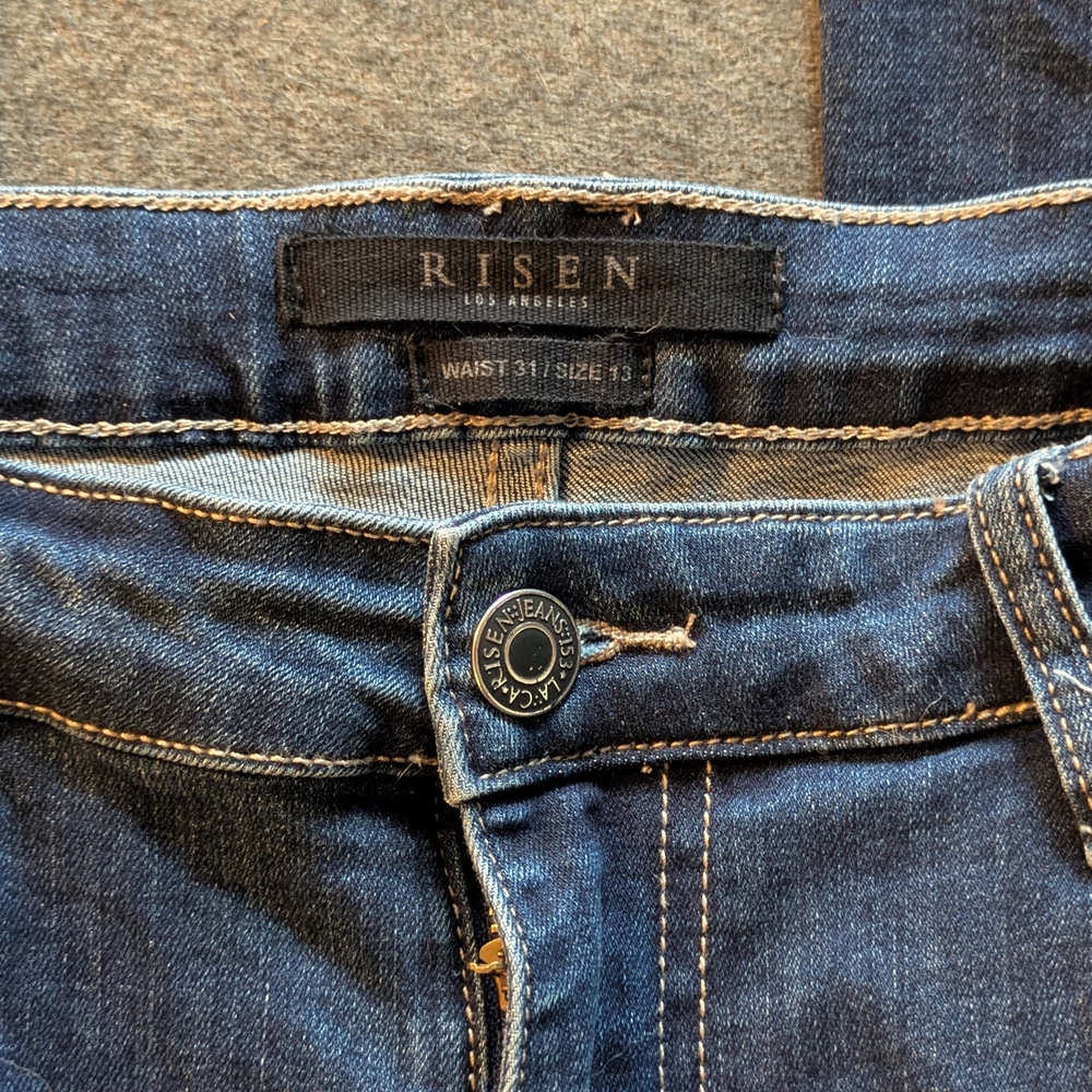 Risen Los Angeles Women's Blue Flare Jeans